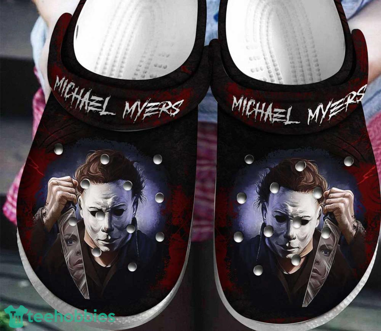 Happy Halloween Michael Myers Horror Face Clogs Shoes Product Photo 1