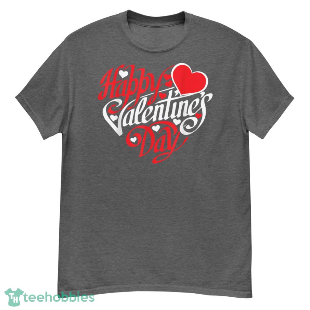Happy Valentines Day Heart T-Shirt - G500 Men’s Classic T-Shirt-1