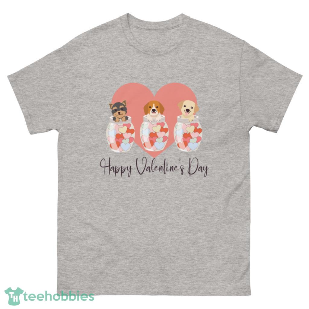 Happy Valentines Day,My Dog Is Valentine Days Coupe Shirt - 500 Men’s Classic Tee Gildan