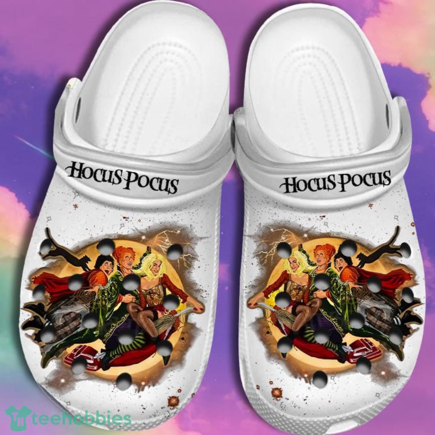 Hocus Pocus Witches Halloween Horror Clog Shoes Product Photo 1