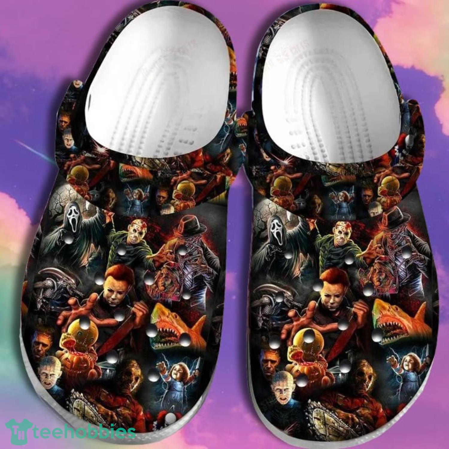 Horror Movies Characters Pattern Halloween Classic Clogs Product Photo 1