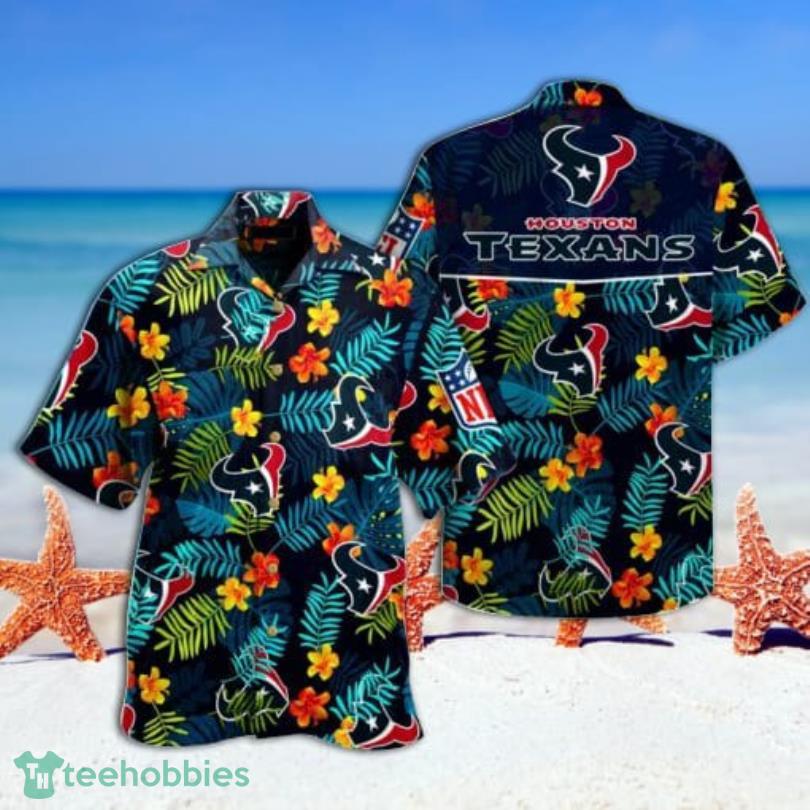 Houston Texans Summer Tropical Combo Hawaiian Shirt And Short Product Photo 3