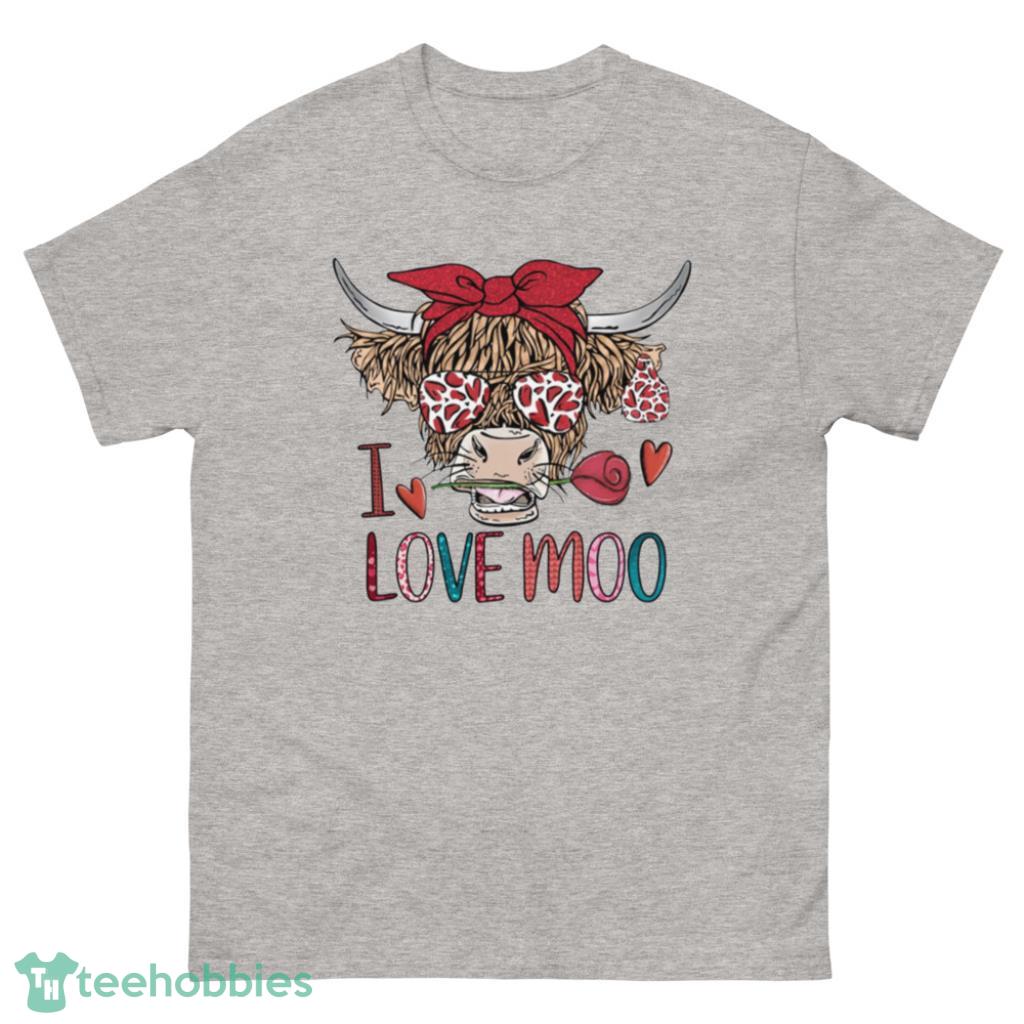 I Love Moo,Moo Love Cow Valentine Shirt - 500 Men’s Classic Tee Gildan