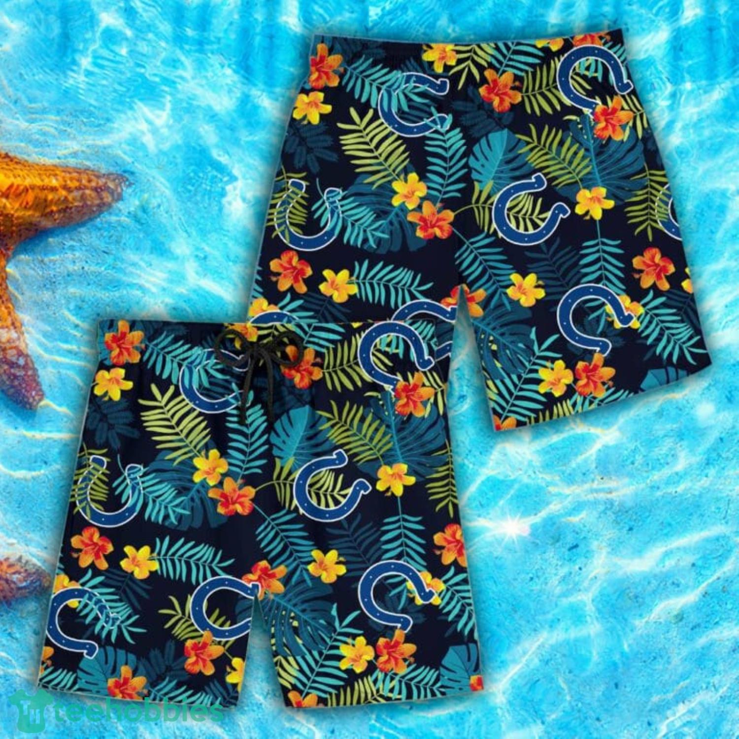 Indianapolis Colts Summer Tropical Combo Hawaiian Shirt And Short Product Photo 2