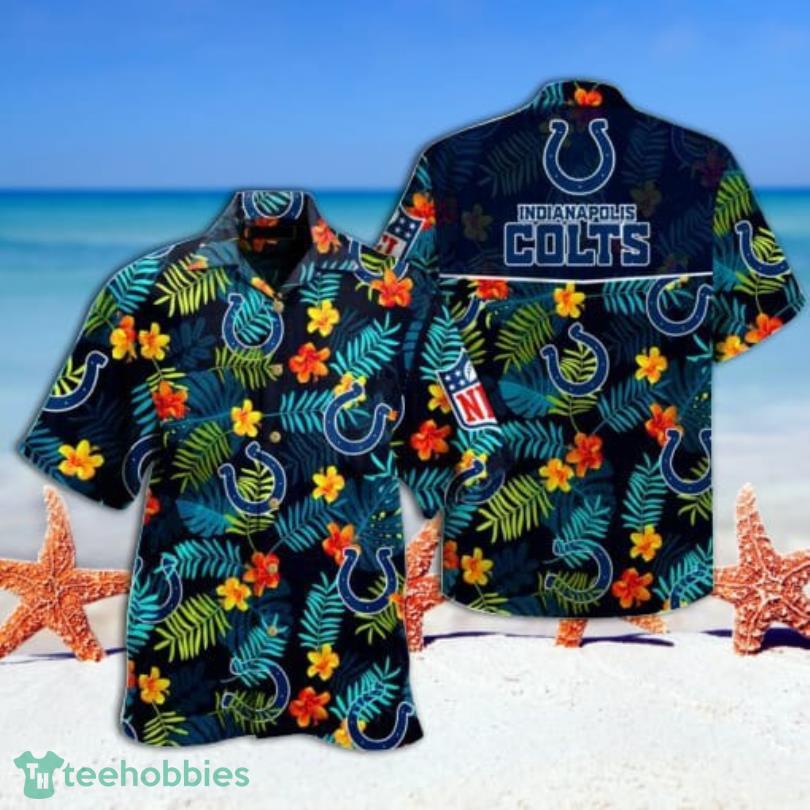 Indianapolis Colts Summer Tropical Combo Hawaiian Shirt And Short Product Photo 3