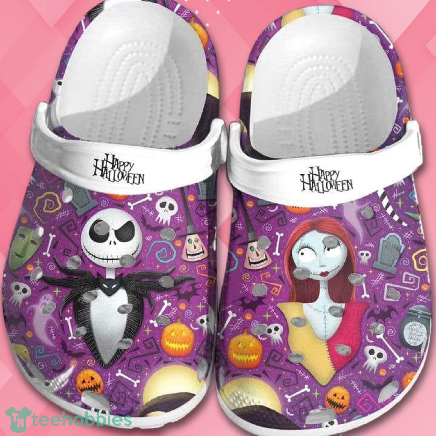 Jack Skellington And Sally Couples Halloween Clogs Shoes Product Photo 1