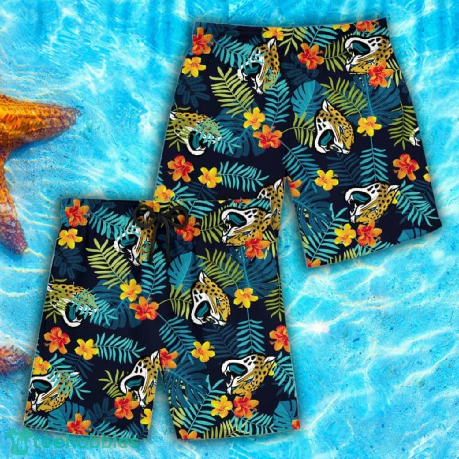 Jacksonville Jaguars Summer Tropical Combo Hawaiian Shirt And Short Product Photo 2