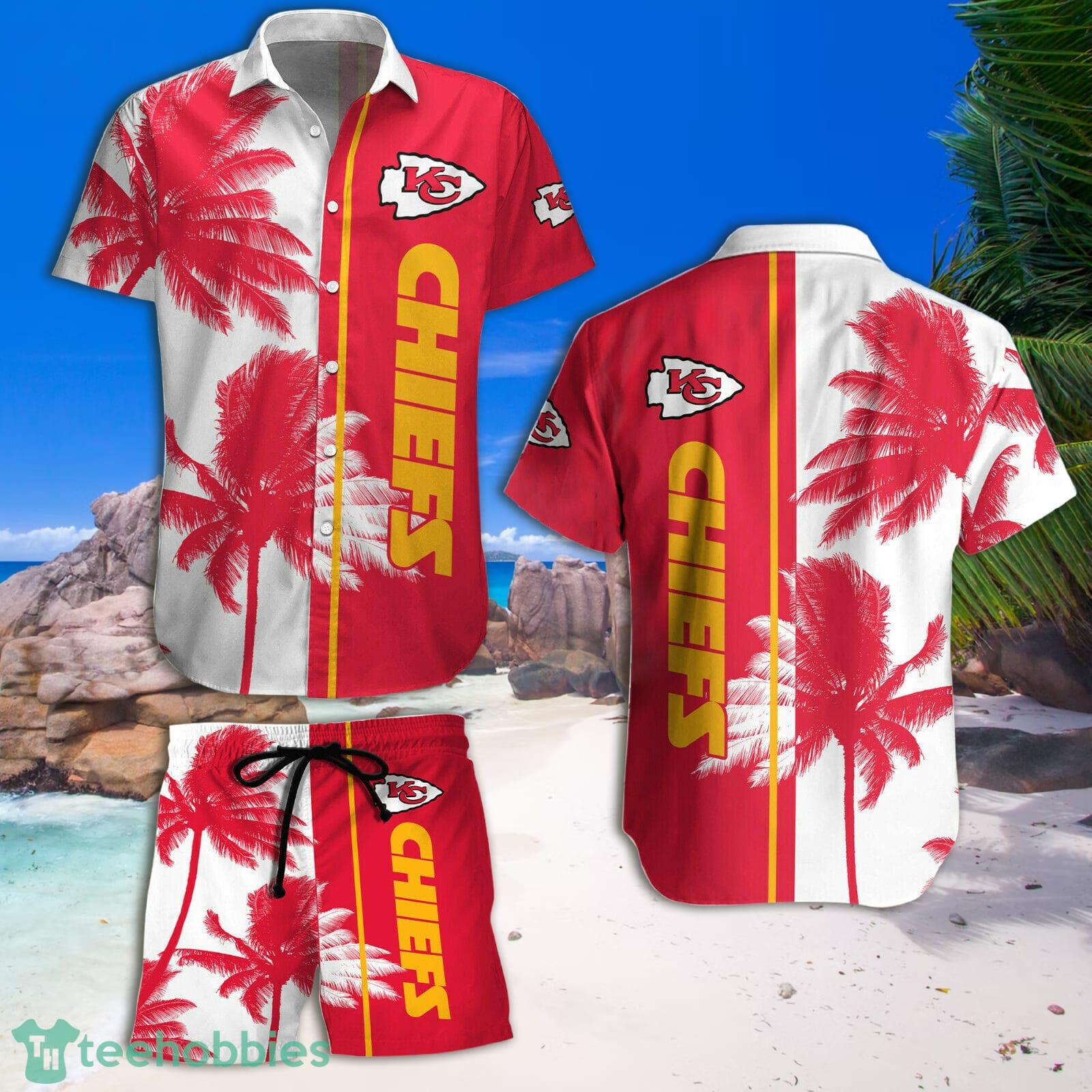 Kansas City Chiefs Paml Trees Combo Hawaiian Shirt And Beach Short Product Photo 3