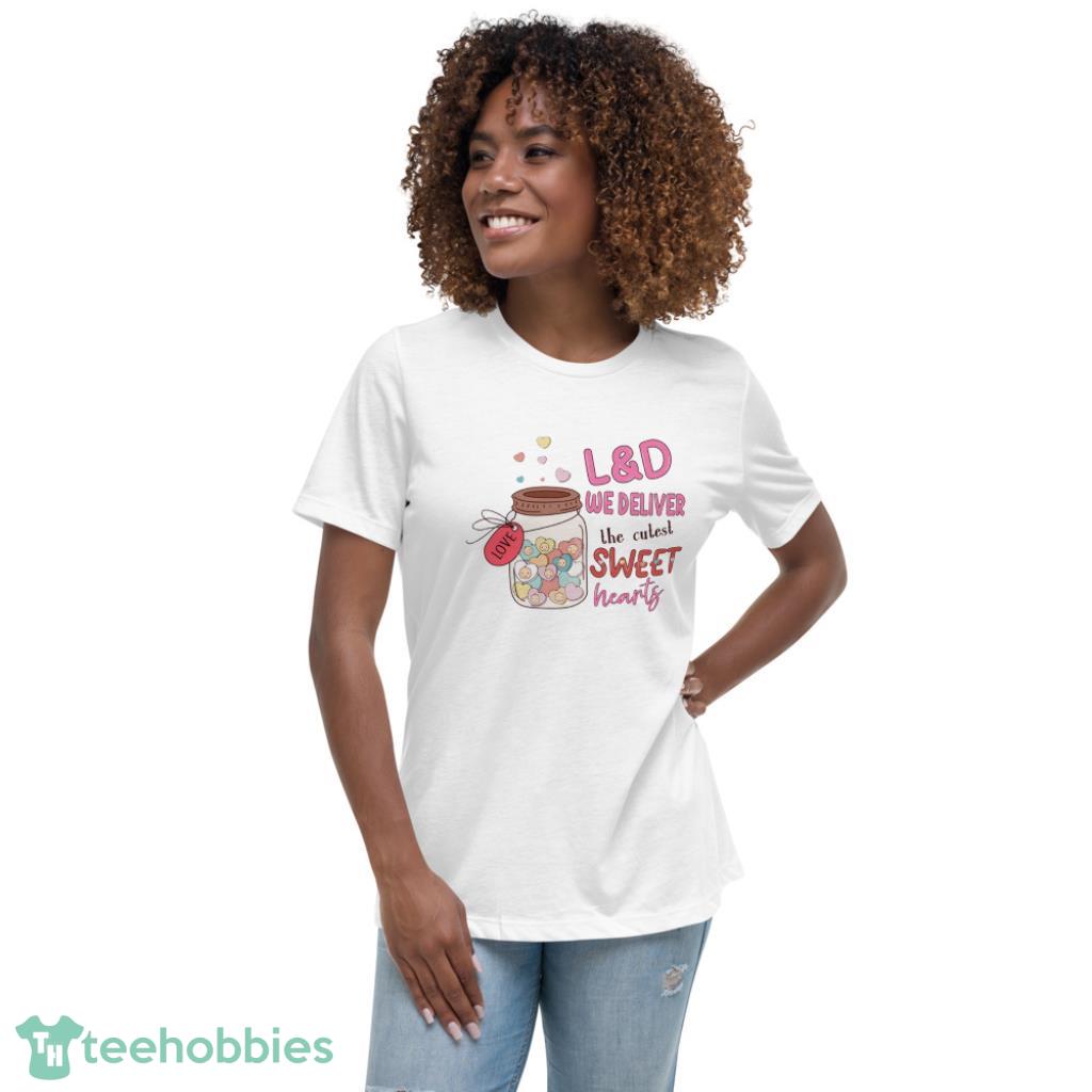 L&D We Deliver The Cutest Valentine Days Coupe Shirt - Womens Relaxed Short Sleeve Jersey Tee