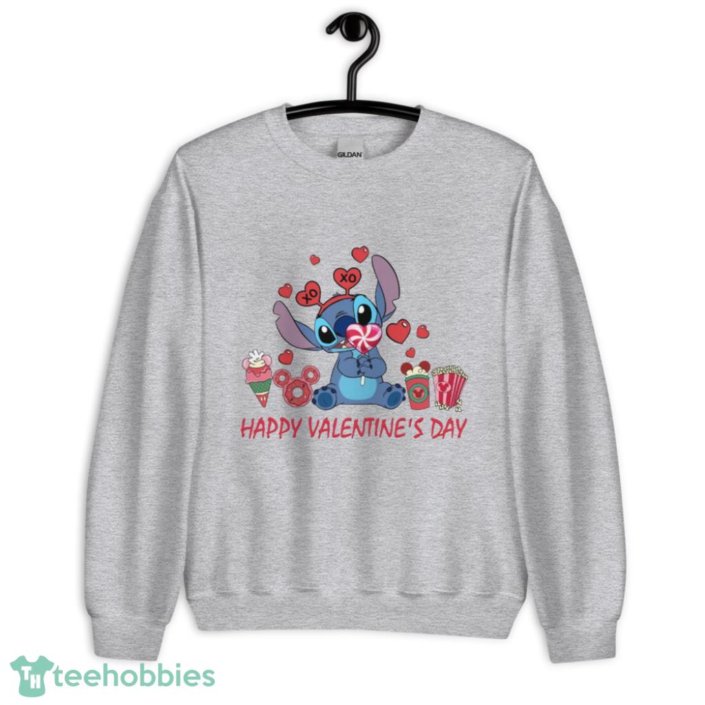 Disney Lilo & Stitch Valentine's Day Stitch Candy Hearts Sweatshirt