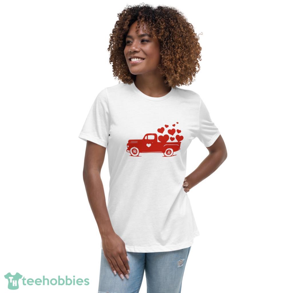 Love Truck Valentines Day Couple Matching Shirt - Womens Relaxed Short Sleeve Jersey Tee Love Truck Valentines Day Couple Matching Shirt - Womens Relaxed Short Sleeve Jersey Tee
