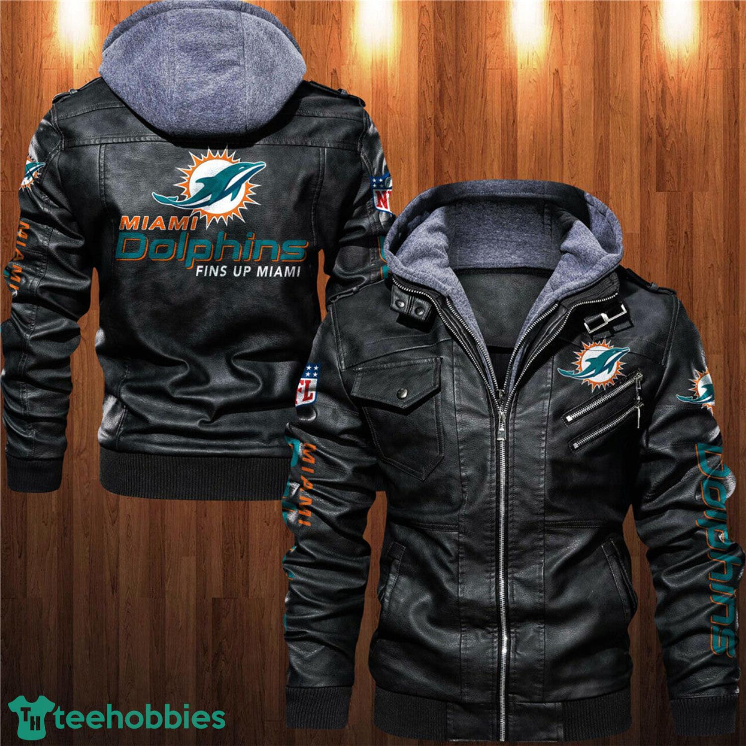 dolphins leather jacket