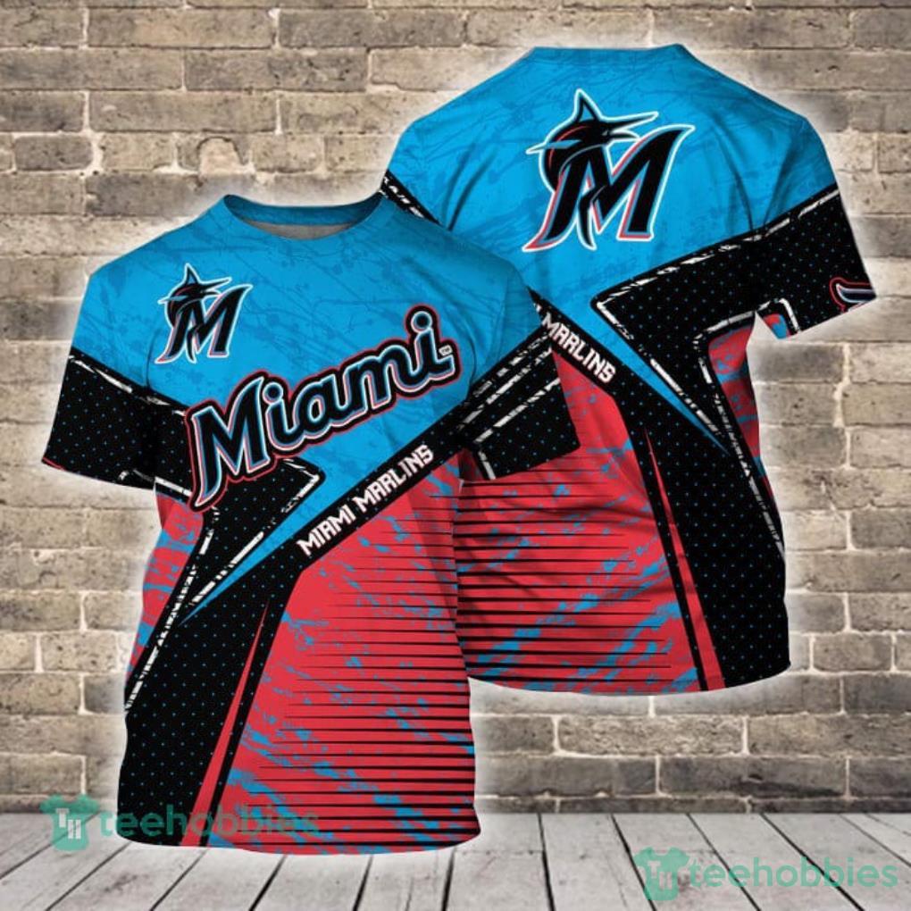 Miami Marlins Mlb All Over Printed 3D Shirt For Fans Product Photo 4 Miami Marlins Mlb All Over Printed 3D Shirt For Fans Product Photo 4