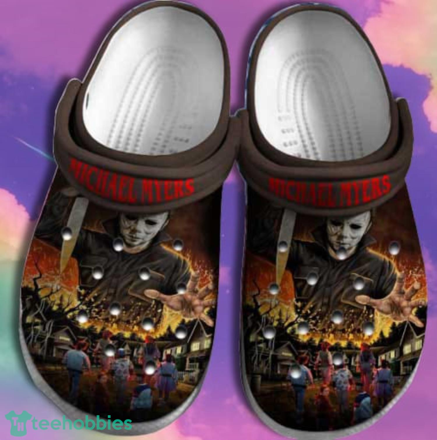 Michael Mayers Halloween Stranger Things Limited Edition Halloween Clog Shoes Product Photo 1