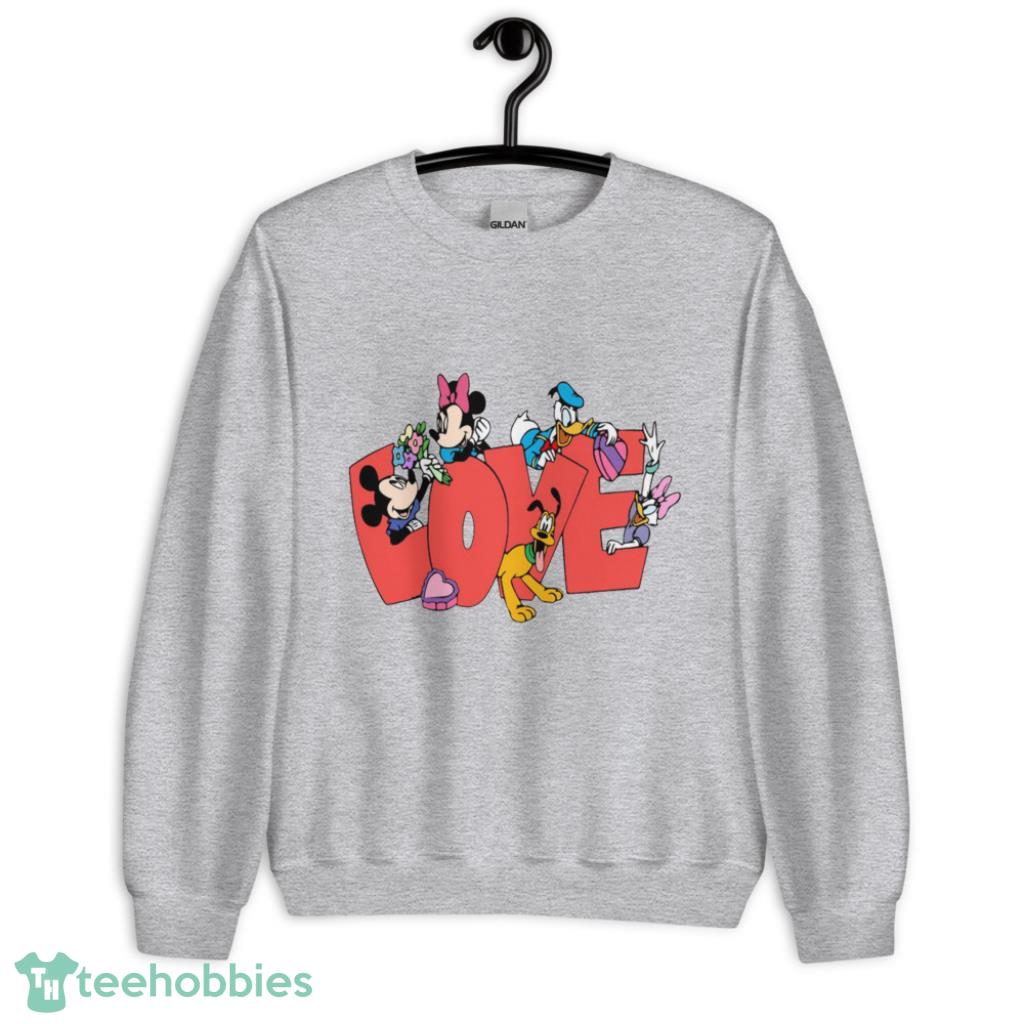 Mickey And Friend Valentine Shirt - Unisex Heavy Blend Crewneck Sweatshirt