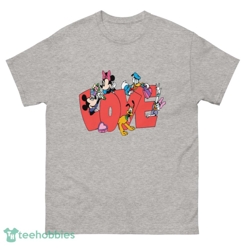 Mickey And Friend Valentine Shirt - 500 Men’s Classic Tee Gildan
