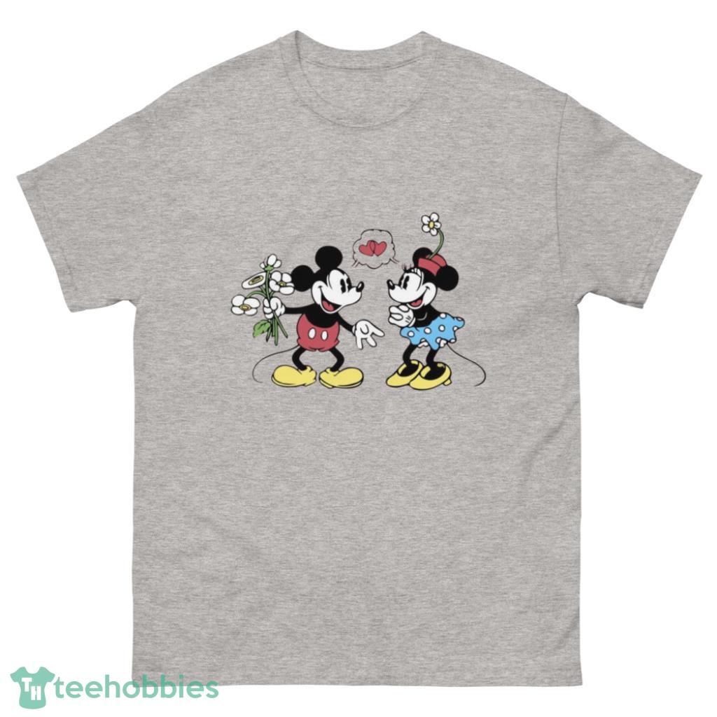 Mickey And Minimouse Valentine Day's Coupe Shirt - 500 Men’s Classic Tee Gildan