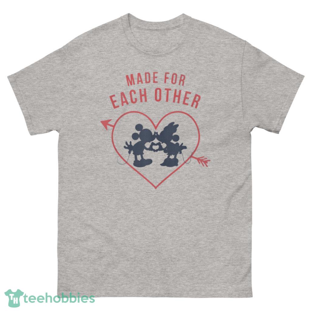 Mickey And Minnie Mouse Made For Each Other Valentine Days Coupe Shirt - 500 Men’s Classic Tee Gildan