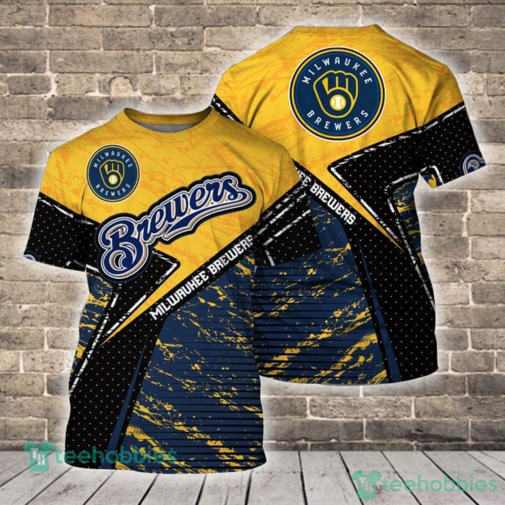 Personalized Milwaukee Brewers T- Shirt Over Print All Shirt 3D Size S-5XL
