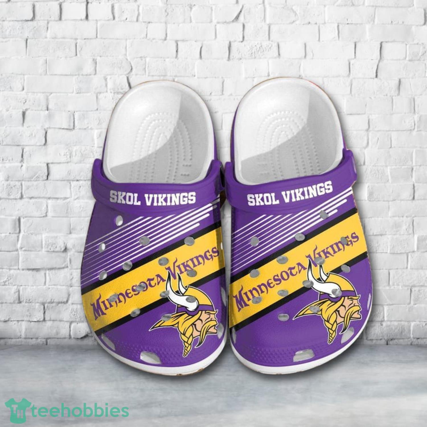 Minnesota Vikings Skol Vikings Custom For Nfl Fans Clog Shoes Product Photo 1