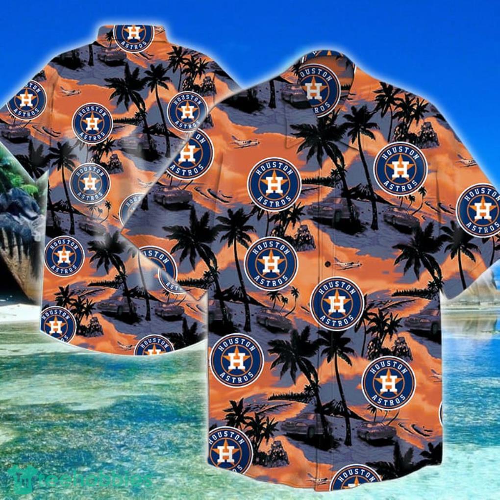 MLB Houston Astros Island And Plam Trees Hawaiians Shirt Product Photo 1