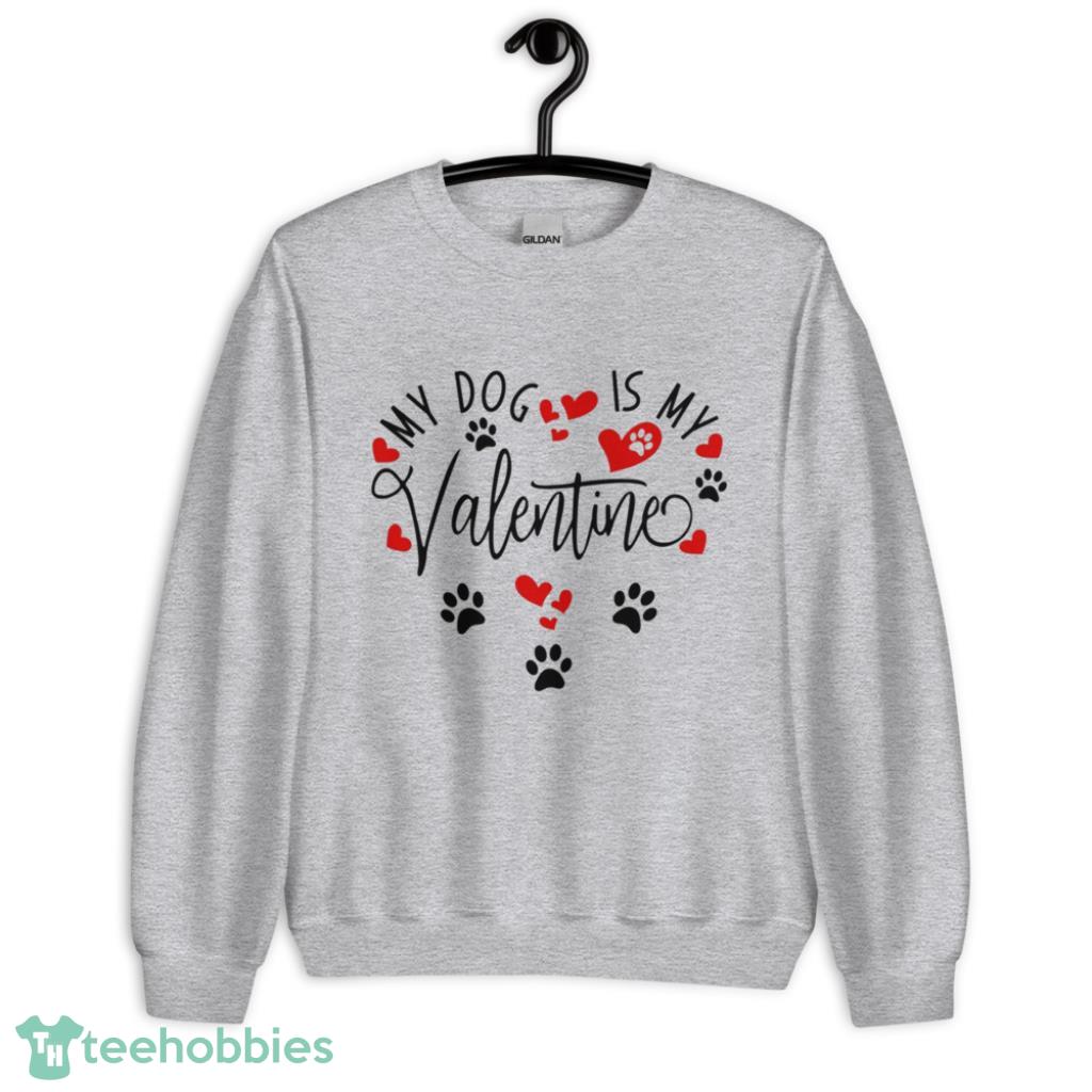 My Dog Heart Funny Valentine Days Coupe Shirt - Unisex Heavy Blend Crewneck Sweatshirt