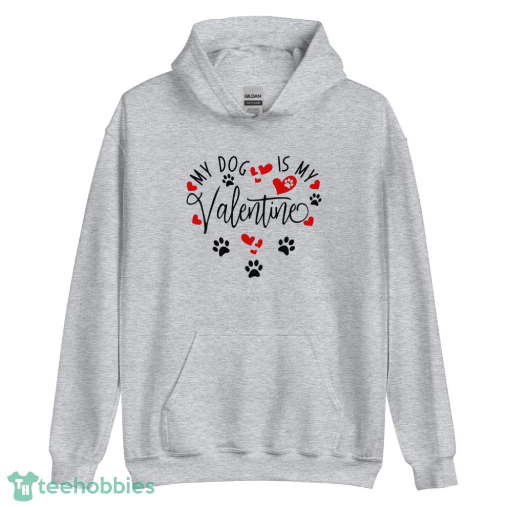 My Dog Heart Funny Valentine Days Coupe Shirt - Unisex Heavy Blend Hooded Sweatshirt