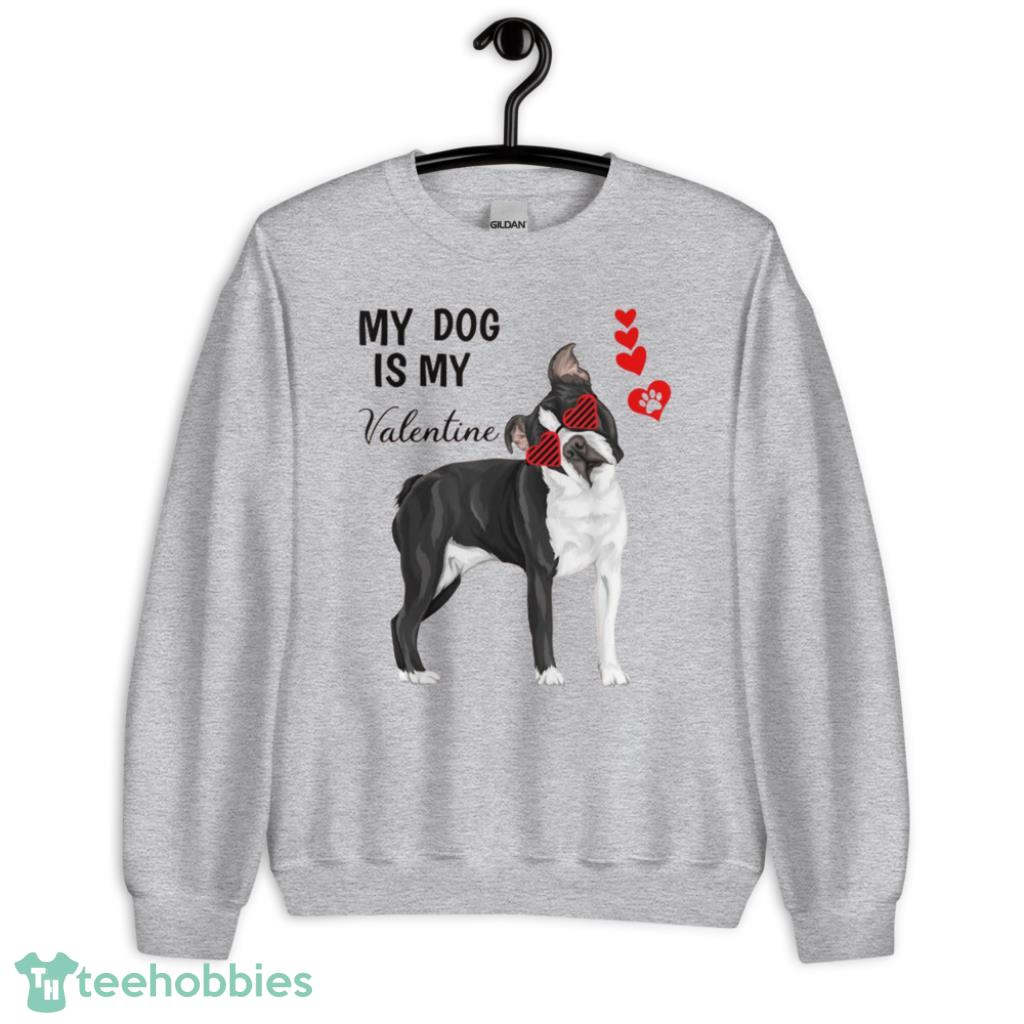 My Dog Is My Wear Heart Glass Valentine Days Coupe Shirt - Unisex Heavy Blend Crewneck Sweatshirt
