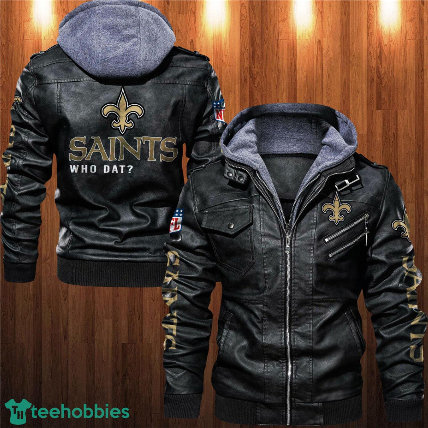 New Orleans Saints Leather Jacket For Sport Fans image New Orleans Saints Leather Jacket For Sport Fans Product Photo 2