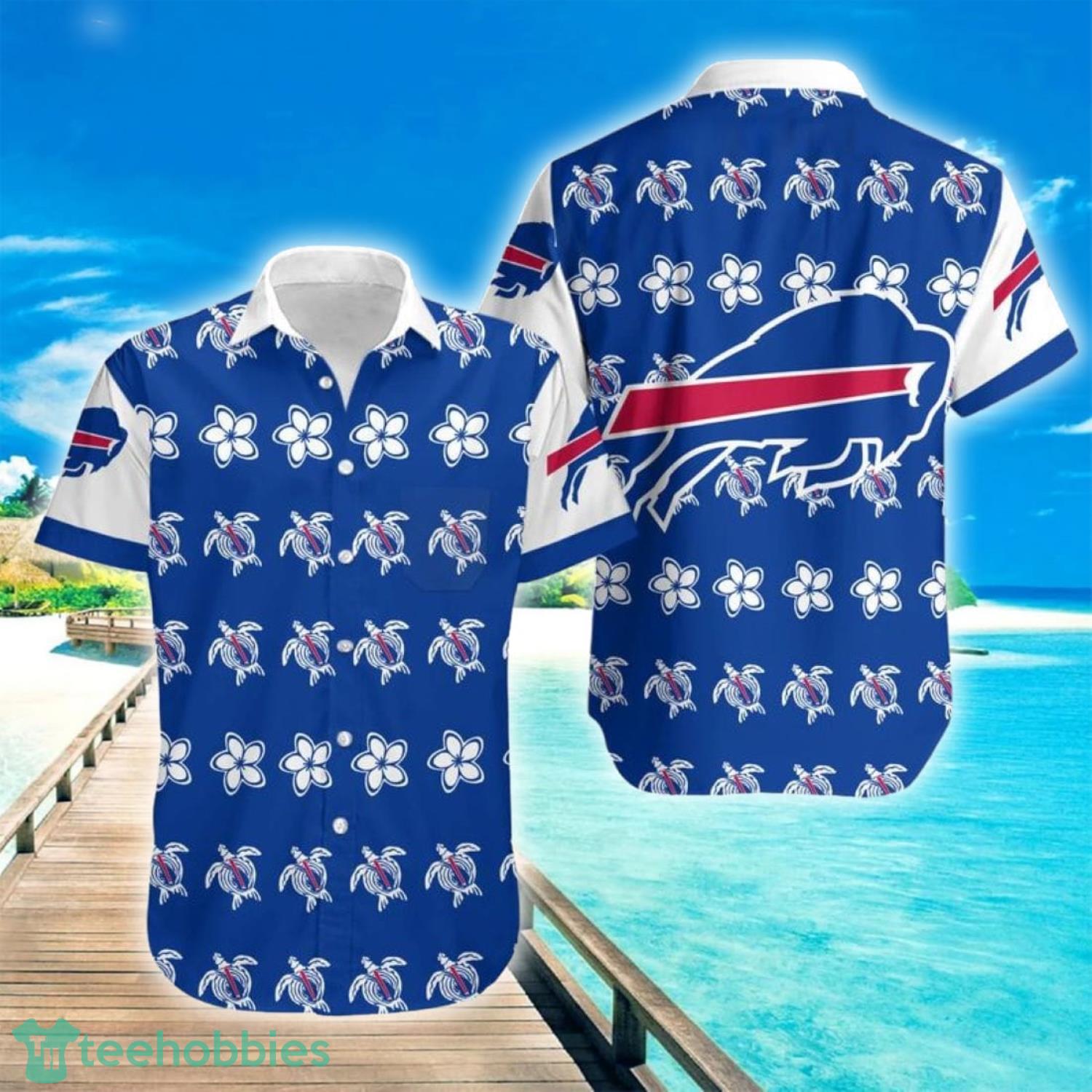 Buffalo Bills NFL And Flowers Short Sleeves Hawaiian Shirt