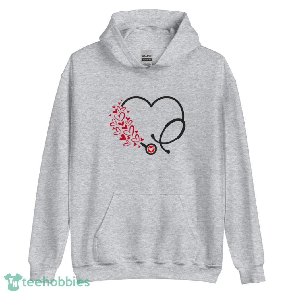 Nurse Heart Valentine Days Coupe Shirt - Unisex Heavy Blend Hooded Sweatshirt