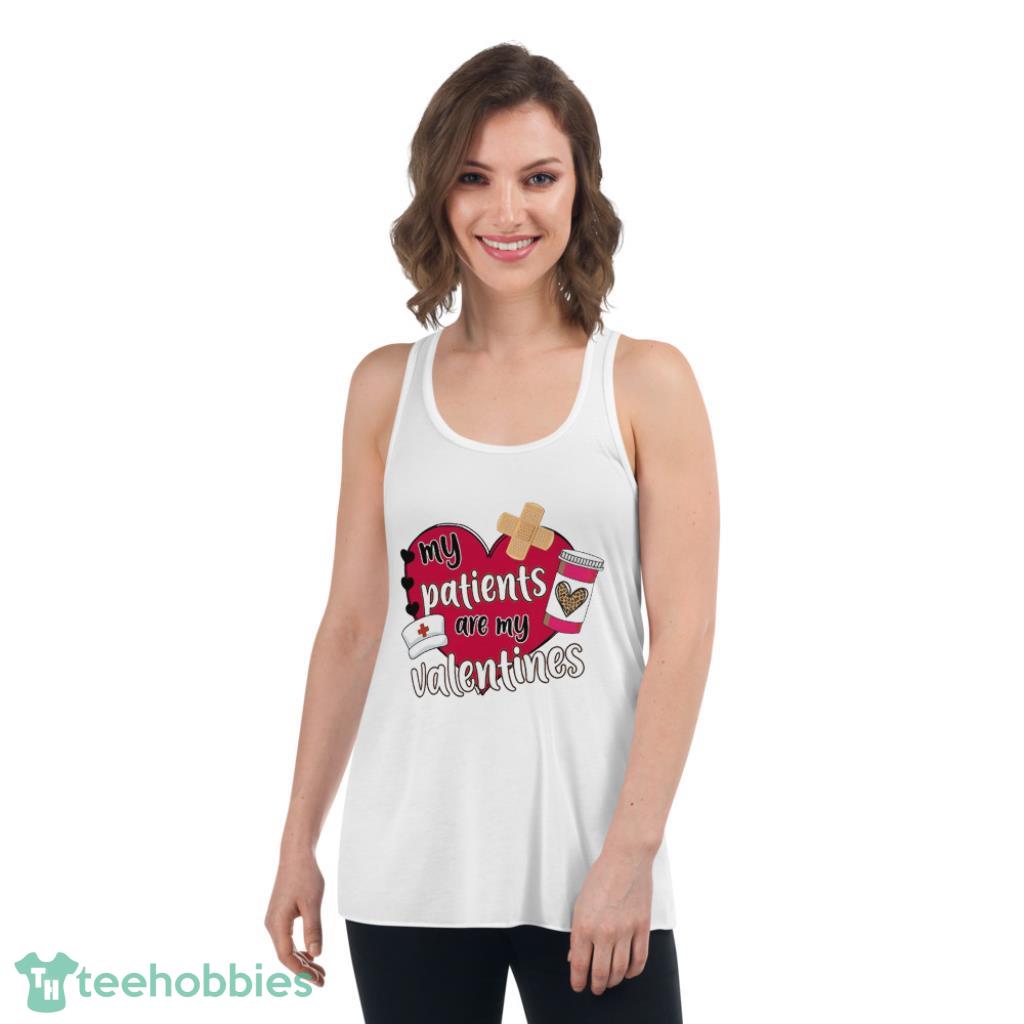 Nurse Valentines Day Shirt - Womens Flowy Racerback Tank