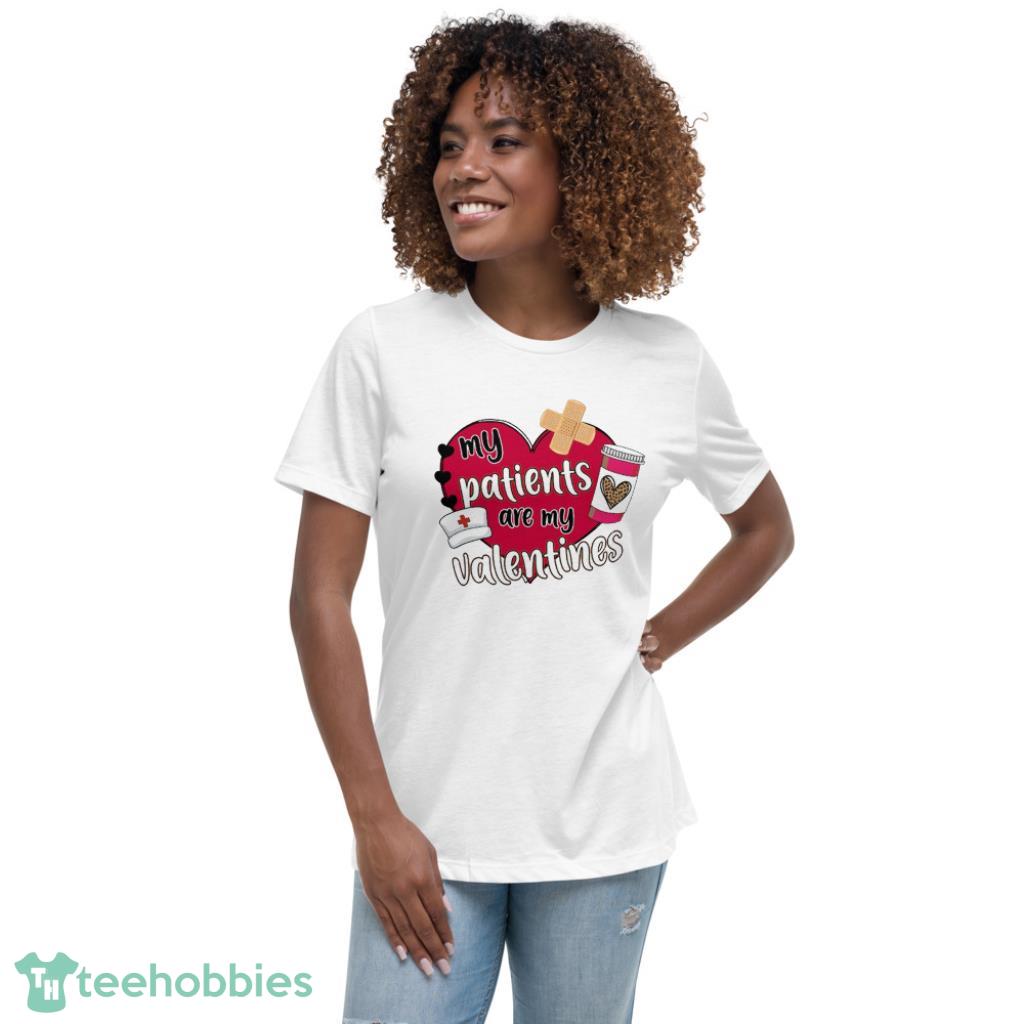 Nurse Valentines Day Shirt - Womens Relaxed Short Sleeve Jersey Tee