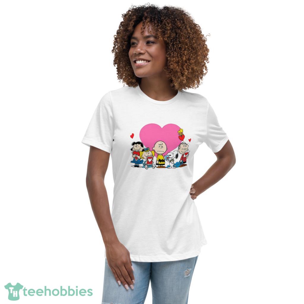 Peanuts Valentine Day Edition T Shirt - Womens Relaxed Short Sleeve Jersey Tee