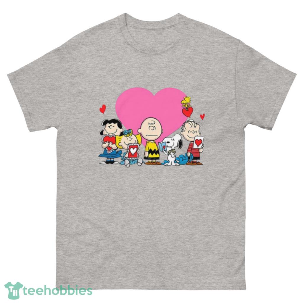 Peanuts Valentine Day Edition T Shirt - 500 Men’s Classic Tee Gildan