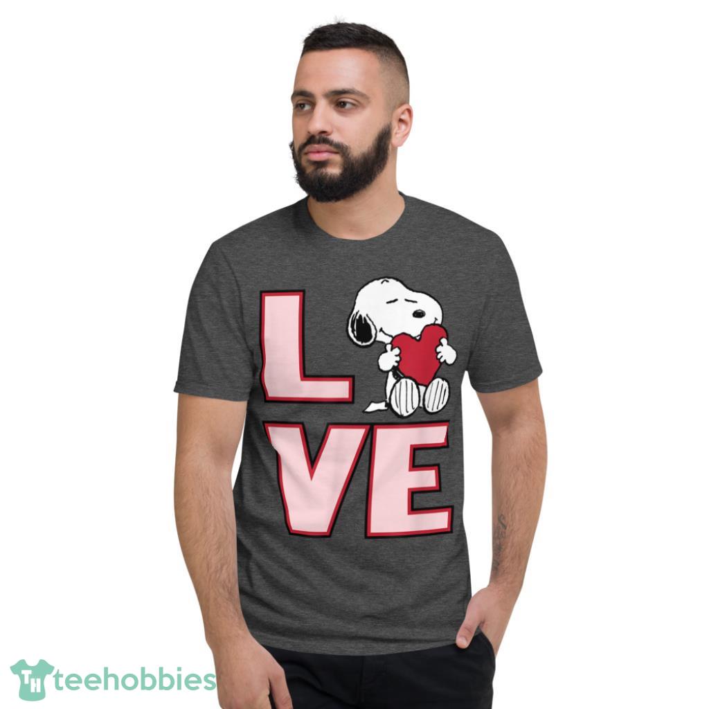Peanuts Valentine Snoopy Love T-Shirt - Short Sleeve T-Shirt-1