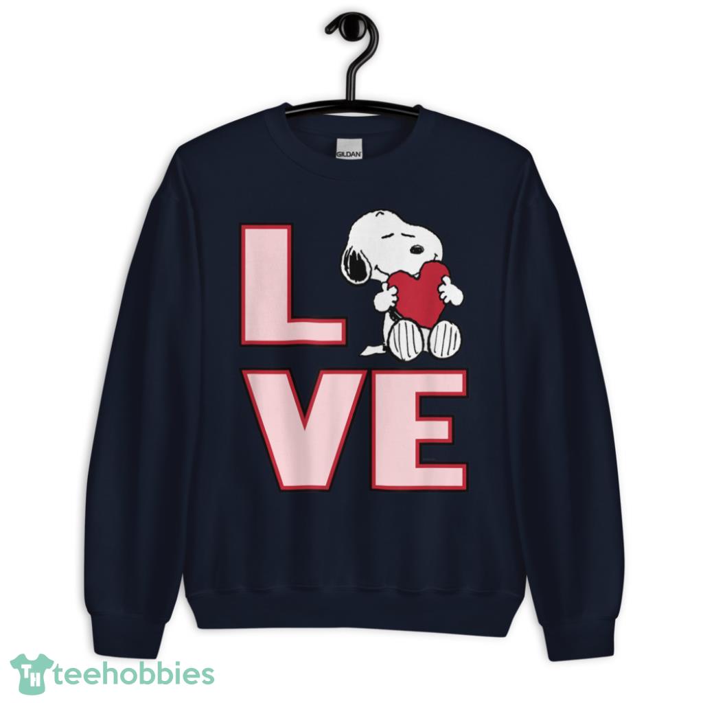 Peanuts Valentine Snoopy Love T-Shirt - Unisex Crewneck Sweatshirt-1