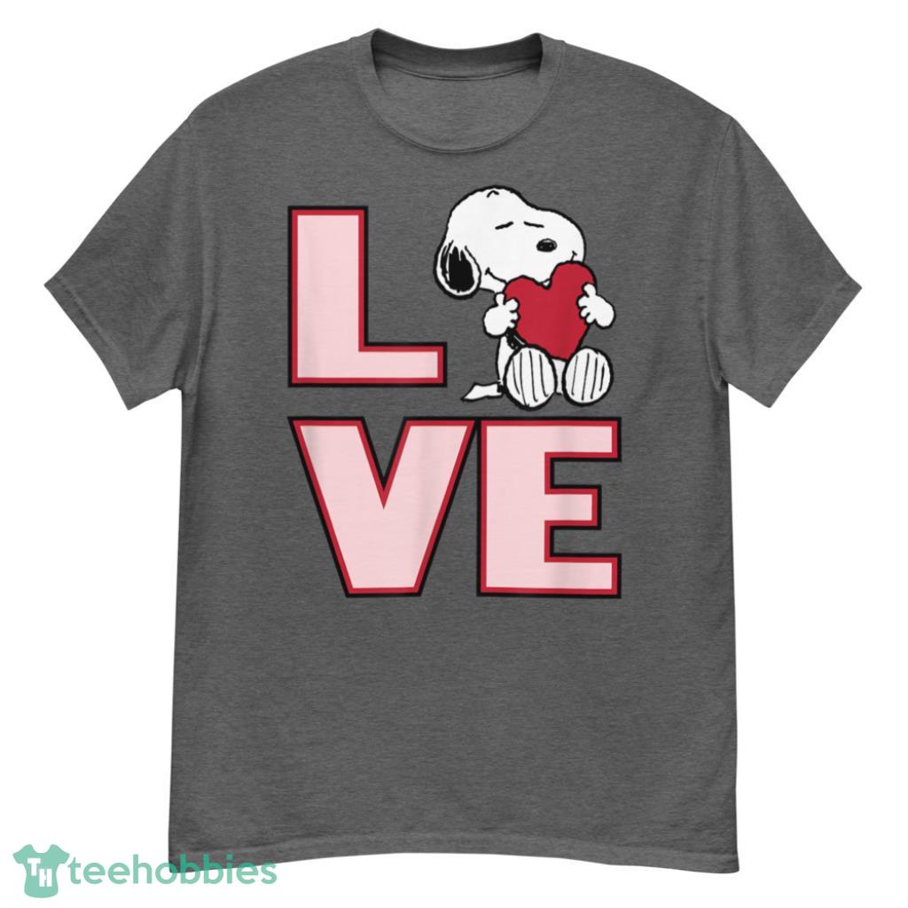 Peanuts Valentine Snoopy Love T-Shirt - G500 Men’s Classic T-Shirt-1
