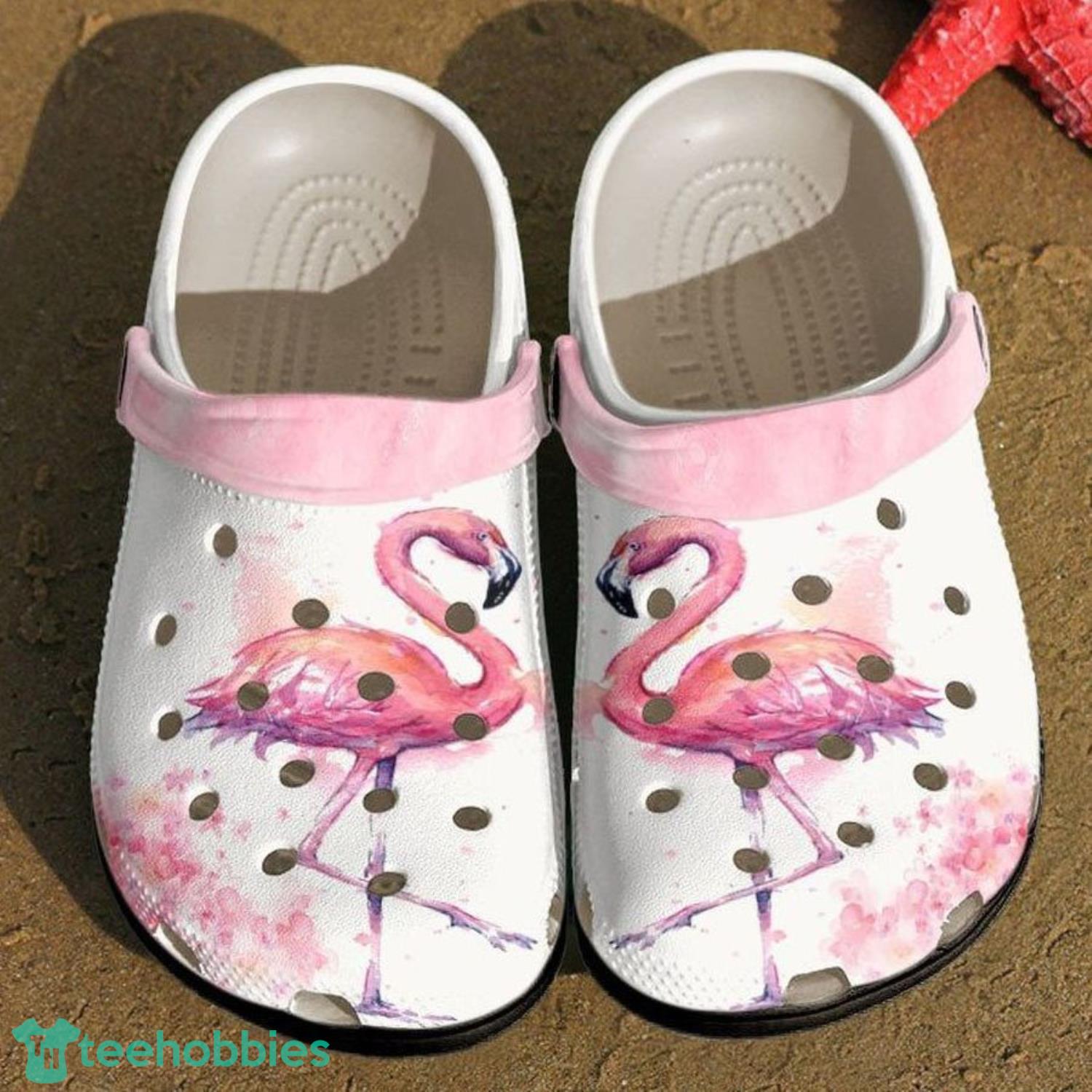 Pink Flamingo Clog Shoes For Men And Women Product Photo 1