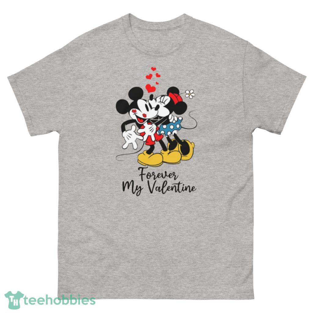 Retro Mickey And Minnie Mosue Forever My Valentine Days Coupe Shirt - 500 Men’s Classic Tee Gildan