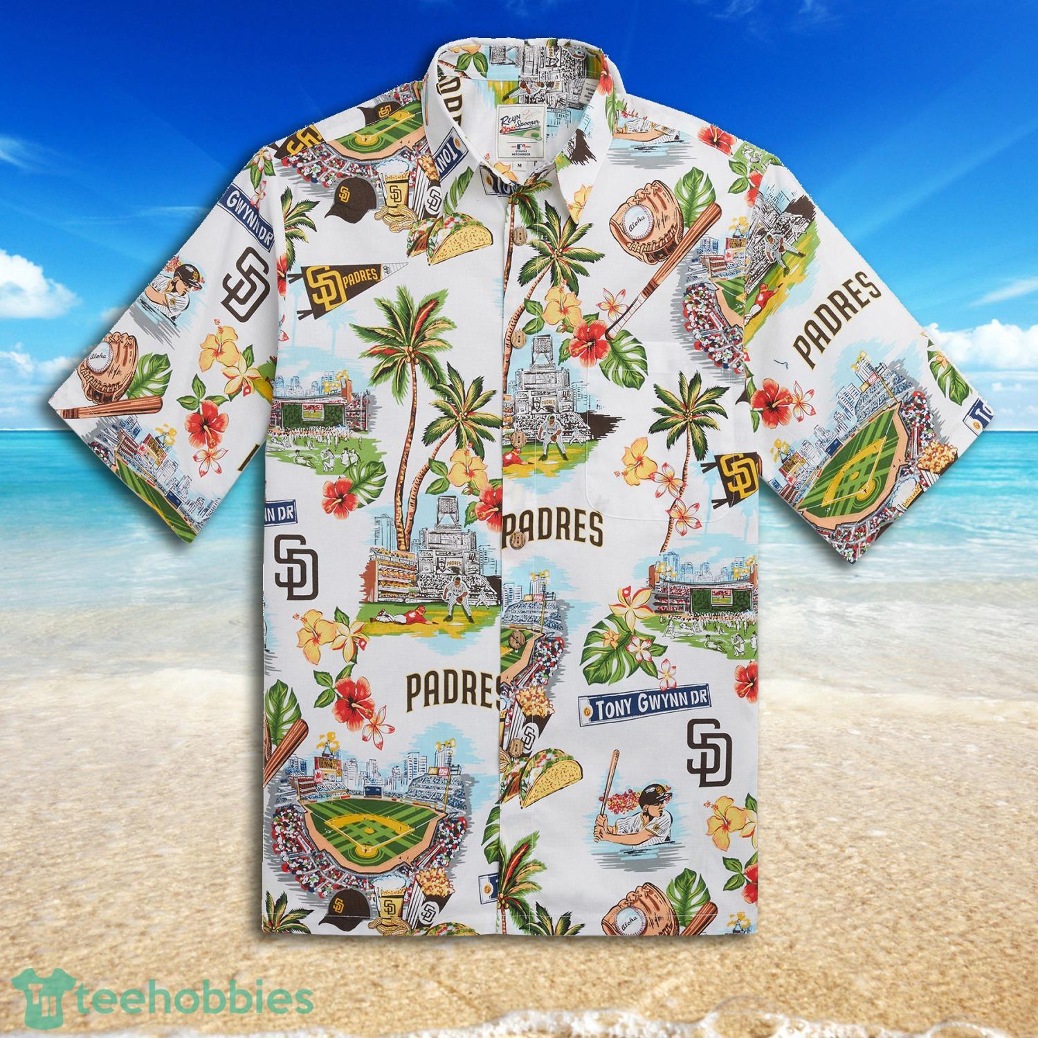San Diego Padres Baseball Sport Team Hawaiian Shirt Product Photo 1