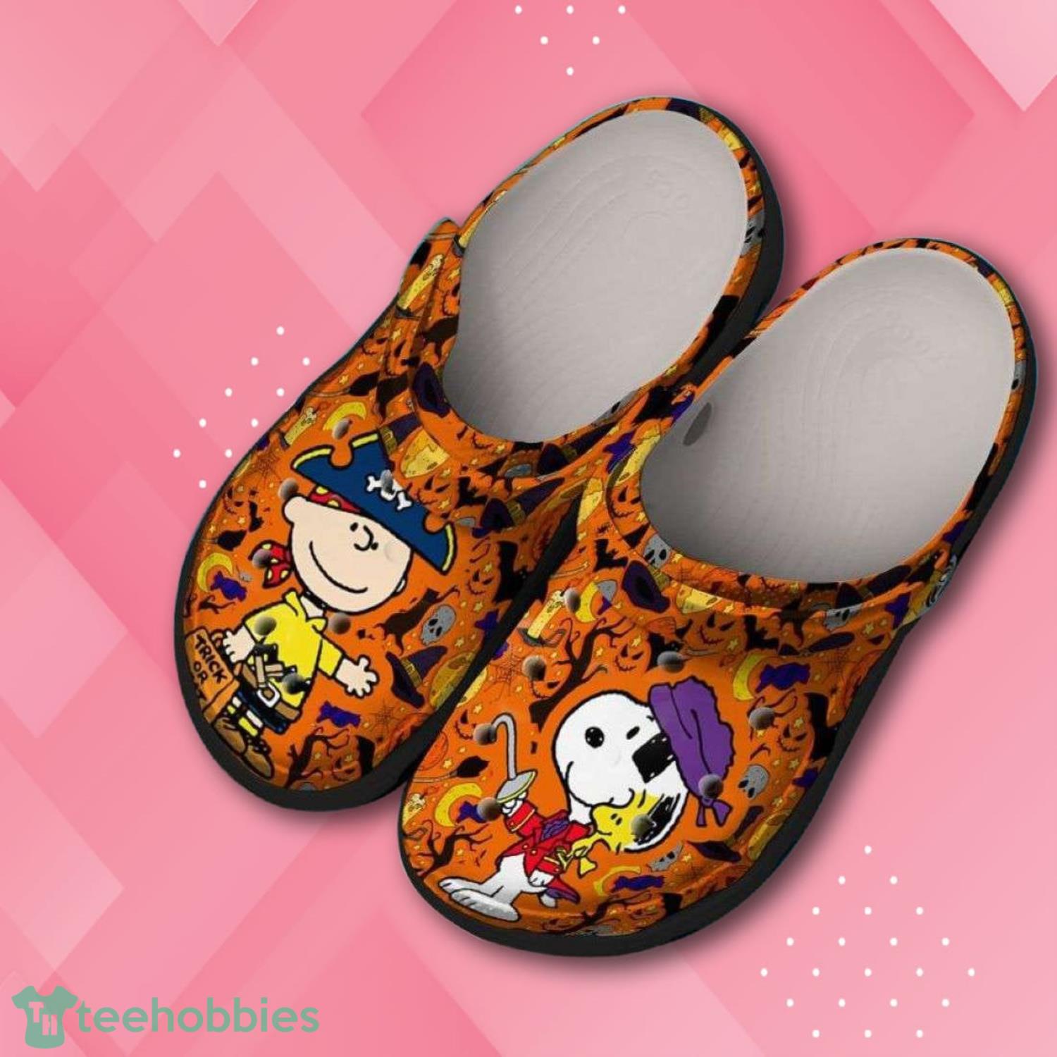 Snoopy Charlie Brown Pirate Halloween Clog Shoes Product Photo 1