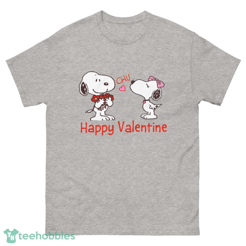 Snoopy Happy Valentine Day's Coupe Shirt - 500 Men’s Classic Tee Gildan