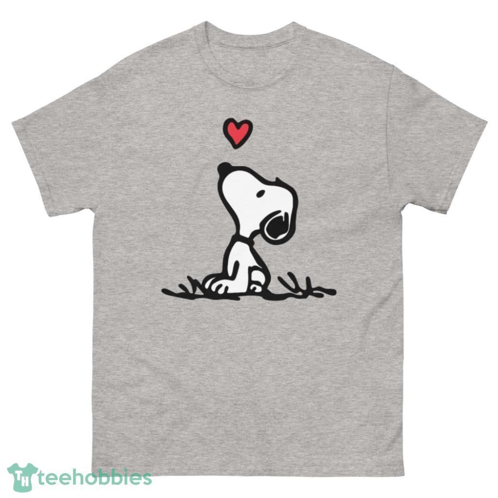 Snoopy Heart Valentine's Day Shirt - 500 Men’s Classic Tee Gildan