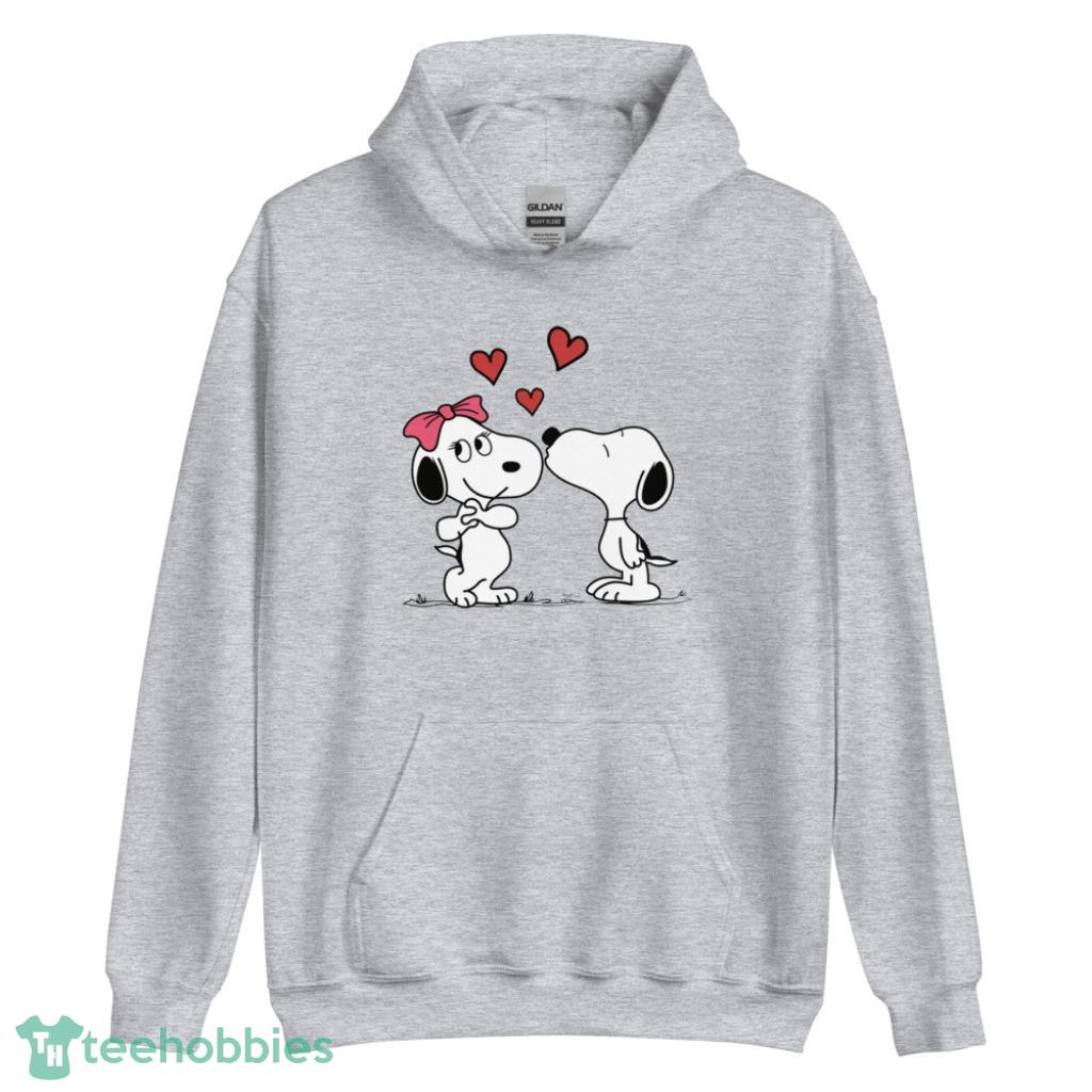 Snoopy Love Valentine Days Coupe Shirt - Unisex Heavy Blend Hooded Sweatshirt
