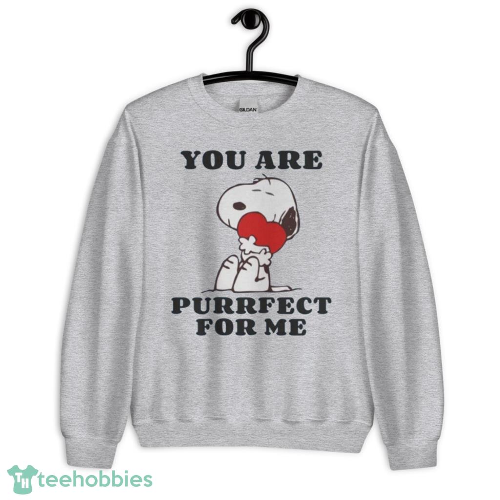 snoopy you are purrfect for me valentines day shirt 1px Snoopy You Are Purrfect For Me Valentine's Day Shirt