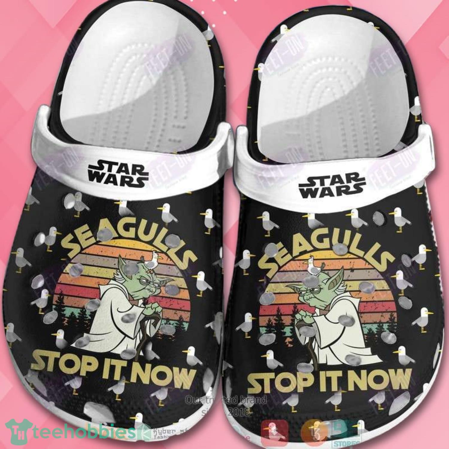 Star Wars Seagulls Stop It Now Yoda Clog Shoes Product Photo 1