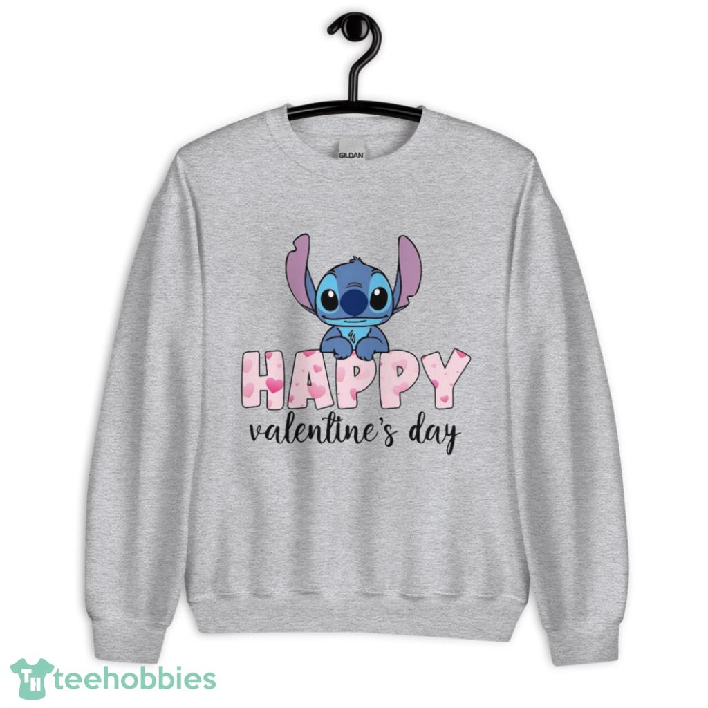 Stich Happy Valentine Shirt - Unisex Heavy Blend Crewneck Sweatshirt