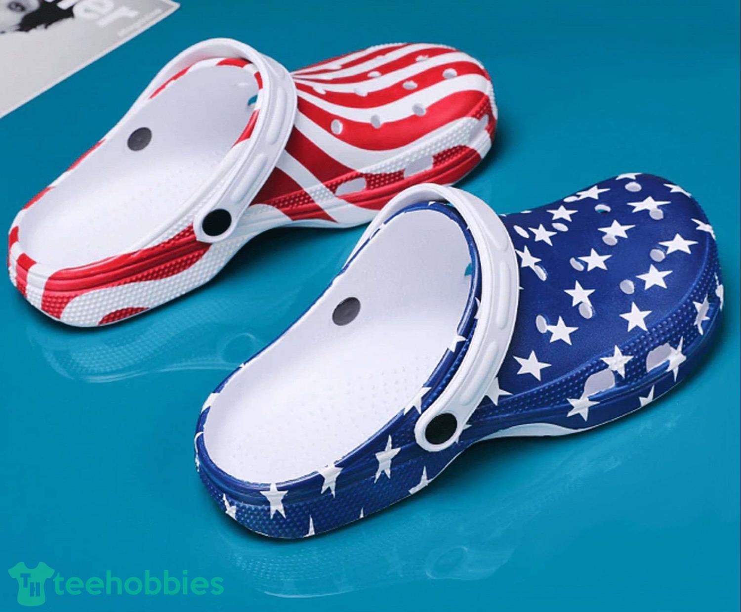The United State Usa Flag Clog Shoes For Men Women Product Photo 1