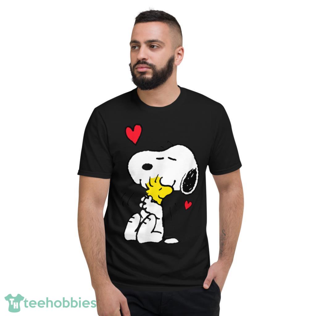  Valentine Snoopy And Woodstock Lots Of Love T-Shirt - Short Sleeve T-Shirt
